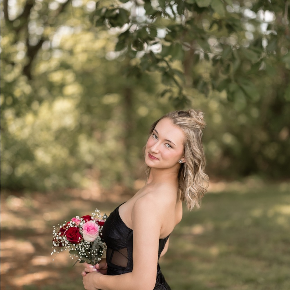 Elegant Black Strapless Dress